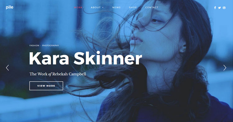 Download Pile Photography WordPress Theme Now!