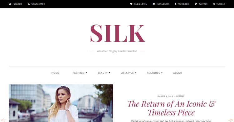 Download Silk Fashion Travel Blogging Theme Now!