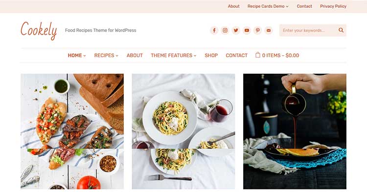 Download Cookely Food Blog Theme Now!